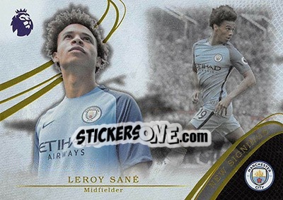 Sticker Leroy Sane - Premier Gold 2016-2017 n. NS-6 - Topps