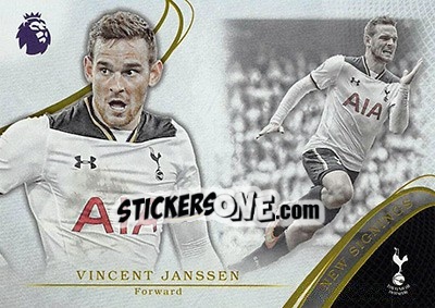 Sticker Vincent Janssen - Premier Gold 2016-2017 n. NS-11 - Topps