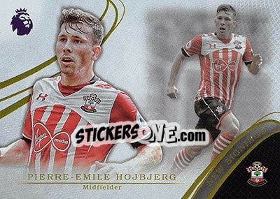 Sticker Pierre-Emile Hojbjerg - Premier Gold 2016-2017 - Topps