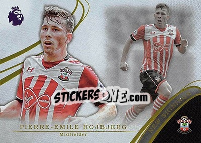 Sticker Pierre-Emile Hojbjerg - Premier Gold 2016-2017 n. NS-13 - Topps