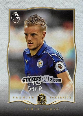 Sticker Jamie Vardy - Premier Gold 2016-2017 n. PP-1 - Topps