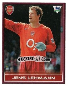 Sticker Jens Lehmann - FA Premier League 2005-2006. Sticker Quiz Collection - Merlin