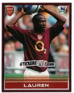 Figurina Lauren - FA Premier League 2005-2006. Sticker Quiz Collection - Merlin