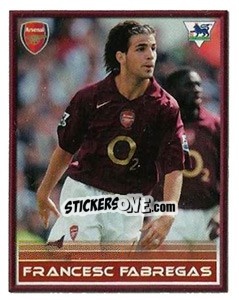 Sticker Francesc Fabregas - FA Premier League 2005-2006. Sticker Quiz Collection n. 6 - Merlin