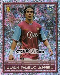 Sticker Juan Pablo Angel - FA Premier League 2005-2006. Sticker Quiz Collection - Merlin