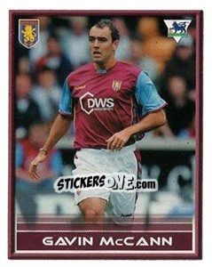 Cromo Gavin McCann - FA Premier League 2005-2006. Sticker Quiz Collection - Merlin