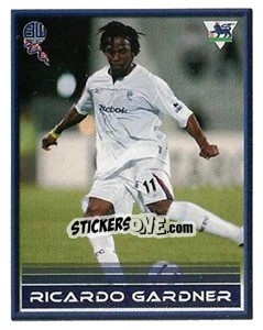 Sticker Ricardo Gardner - FA Premier League 2005-2006. Sticker Quiz Collection - Merlin