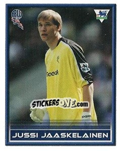 Sticker Jussi Jaaskelainen - FA Premier League 2005-2006. Sticker Quiz Collection - Merlin