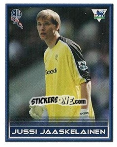 Sticker Jussi Jaaskelainen - FA Premier League 2005-2006. Sticker Quiz Collection n. 50 - Merlin