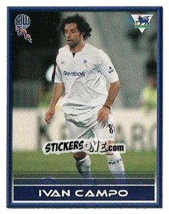 Sticker Ivan Campo - FA Premier League 2005-2006. Sticker Quiz Collection n. 54 - Merlin