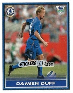 Sticker Damien Duff - FA Premier League 2005-2006. Sticker Quiz Collection n. 69 - Merlin