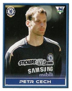 Sticker Petr Cech - FA Premier League 2005-2006. Sticker Quiz Collection n. 70 - Merlin