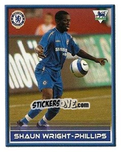 Sticker Shaun Wright-Phillips - FA Premier League 2005-2006. Sticker Quiz Collection - Merlin
