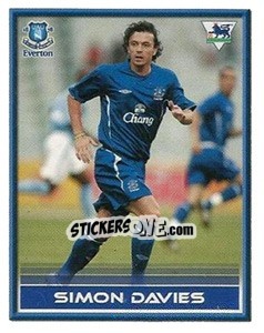 Sticker Simon Davies - FA Premier League 2005-2006. Sticker Quiz Collection - Merlin