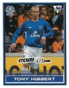 Sticker Tony Hibbert - FA Premier League 2005-2006. Sticker Quiz Collection - Merlin