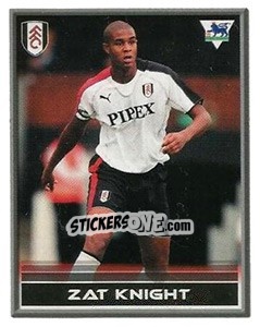 Sticker Zat Knight - FA Premier League 2005-2006. Sticker Quiz Collection - Merlin