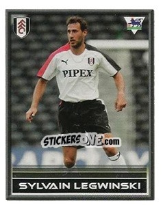 Cromo Sylvain Legwinski - FA Premier League 2005-2006. Sticker Quiz Collection - Merlin