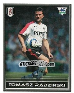 Sticker Tomasz Radzinski - FA Premier League 2005-2006. Sticker Quiz Collection - Merlin
