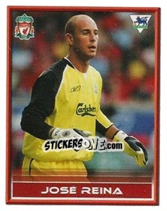 Sticker Pepe Reina - FA Premier League 2005-2006. Sticker Quiz Collection n. 110 - Merlin