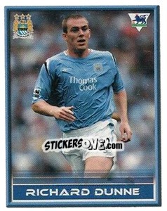 Sticker Richard Dunne - FA Premier League 2005-2006. Sticker Quiz Collection n. 122 - Merlin