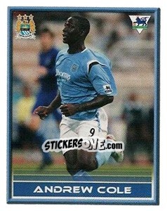 Sticker Andrew Cole - FA Premier League 2005-2006. Sticker Quiz Collection n. 126 - Merlin