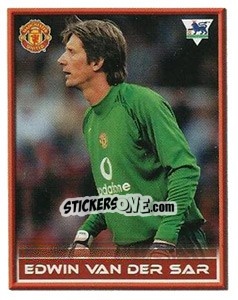 Sticker Edwin van der Sar - FA Premier League 2005-2006. Sticker Quiz Collection n. 132 - Merlin