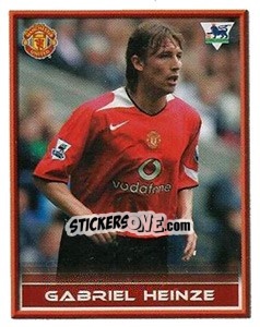 Sticker Gabriel Heinze - FA Premier League 2005-2006. Sticker Quiz Collection - Merlin