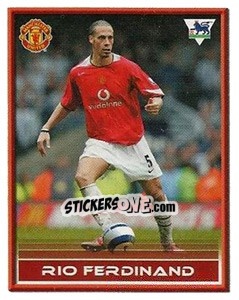 Sticker Rio Ferdinand - FA Premier League 2005-2006. Sticker Quiz Collection n. 138 - Merlin