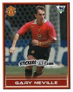 Cromo Gary Neville - FA Premier League 2005-2006. Sticker Quiz Collection - Merlin