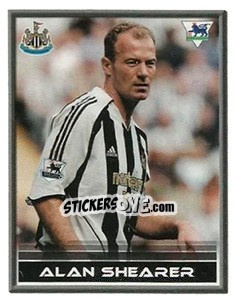 Sticker Alan Shearer - FA Premier League 2005-2006. Sticker Quiz Collection n. 155 - Merlin