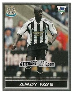 Sticker Amdy Faye - FA Premier League 2005-2006. Sticker Quiz Collection - Merlin