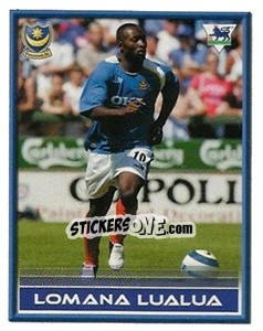 Sticker Lomana Lualua - FA Premier League 2005-2006. Sticker Quiz Collection - Merlin