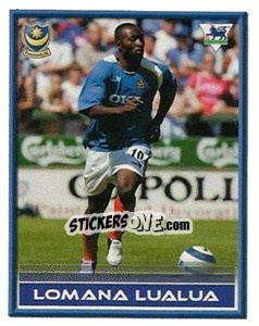 Sticker Lomana Lualua - FA Premier League 2005-2006. Sticker Quiz Collection n. 167 - Merlin