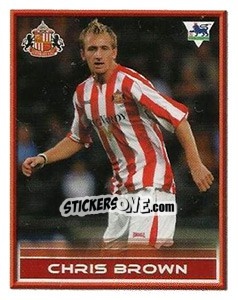 Sticker Chris Brown - FA Premier League 2005-2006. Sticker Quiz Collection - Merlin
