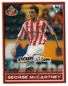 Sticker George McCartney - FA Premier League 2005-2006. Sticker Quiz Collection - Merlin