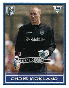 Cromo Chris Kirkland - FA Premier League 2005-2006. Sticker Quiz Collection - Merlin