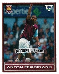 Figurina Anton Ferdinand - FA Premier League 2005-2006. Sticker Quiz Collection - Merlin