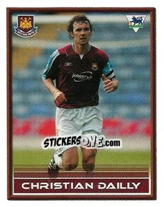 Sticker Christian Dailly - FA Premier League 2005-2006. Sticker Quiz Collection - Merlin
