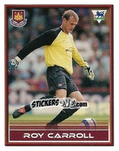 Figurina Roy Carroll - FA Premier League 2005-2006. Sticker Quiz Collection - Merlin