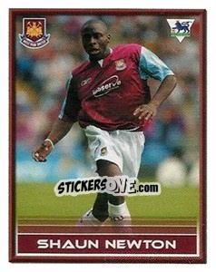 Sticker Shaun Newton - FA Premier League 2005-2006. Sticker Quiz Collection - Merlin