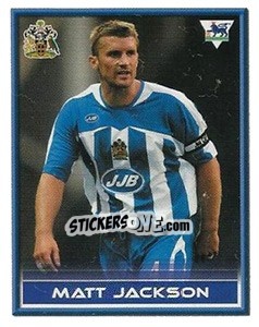 Sticker Matt Jackson - FA Premier League 2005-2006. Sticker Quiz Collection - Merlin
