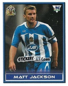 Sticker Matt Jackson - FA Premier League 2005-2006. Sticker Quiz Collection n. 224 - Merlin