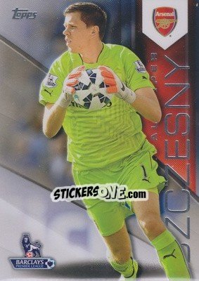 Sticker Wojciech Szczęsny - Premier Gold 2014-2015 n. 1 - Topps