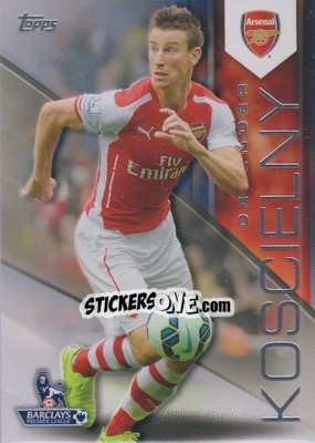 Sticker Laurent Koscielny - Premier Gold 2014-2015 n. 3 - Topps