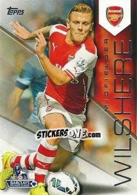 Sticker Jack Wilshere - Premier Gold 2014-2015 n. 5 - Topps