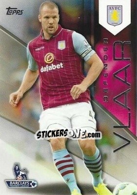 Sticker Ron Vlaar - Premier Gold 2014-2015 n. 11 - Topps