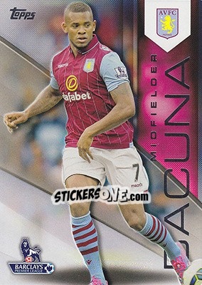 Sticker Leandro Bacuna - Premier Gold 2014-2015 n. 13 - Topps