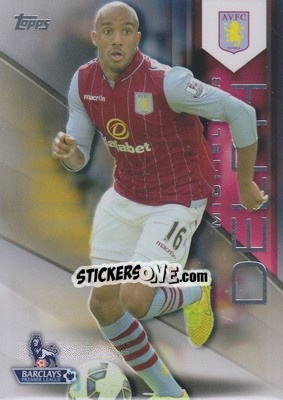 Sticker Fabian Delph - Premier Gold 2014-2015 n. 14 - Topps