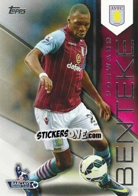 Sticker Christian Benteke - Premier Gold 2014-2015 n. 16 - Topps
