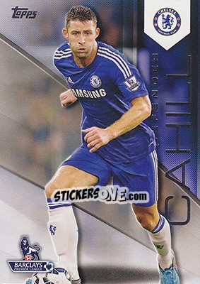 Sticker Gary Cahill - Premier Gold 2014-2015 n. 27 - Topps